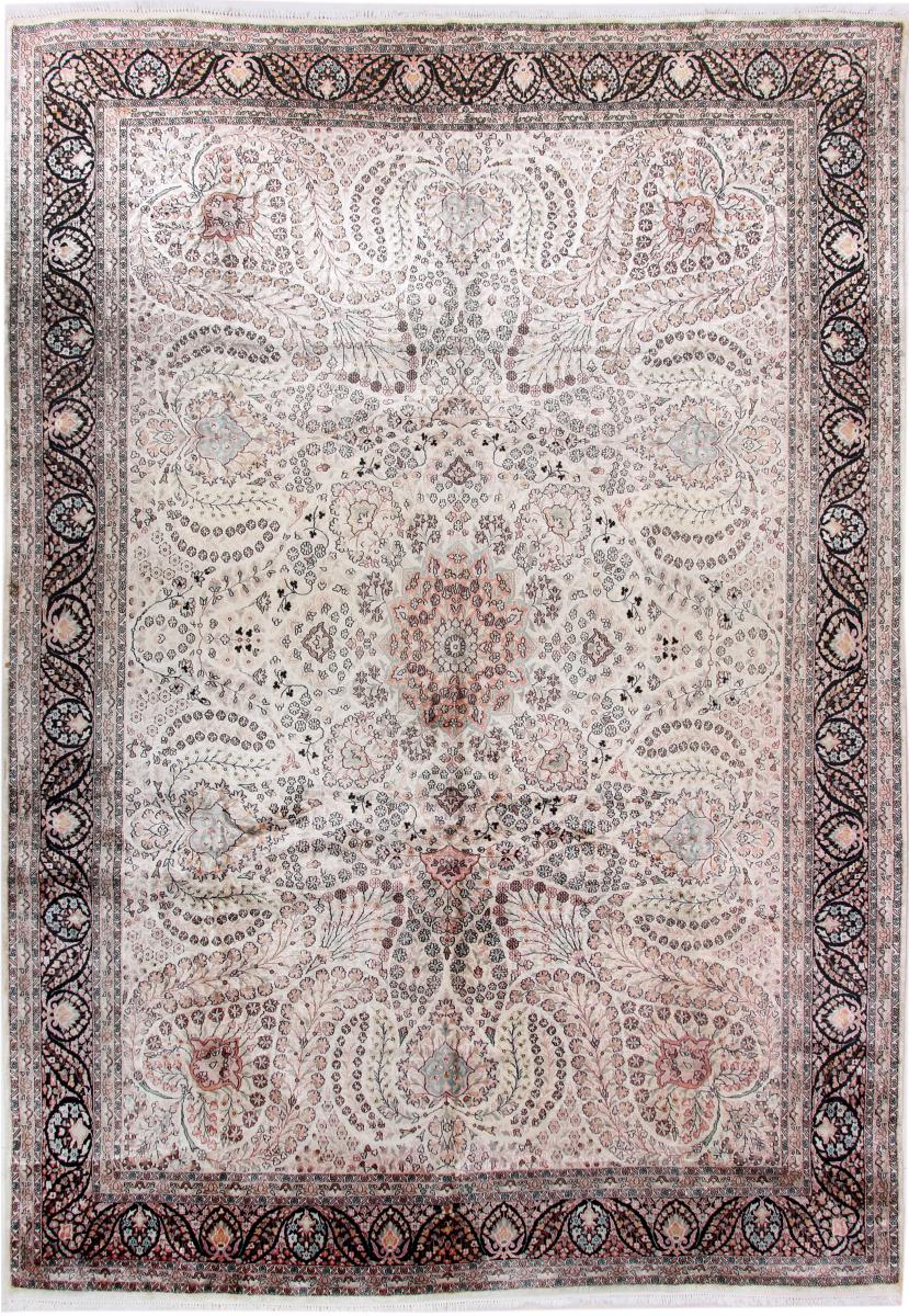 Indiaas tapijt Kasjmier Zijde 420x300 420x300, Perzisch tapijt Handgeknoopte