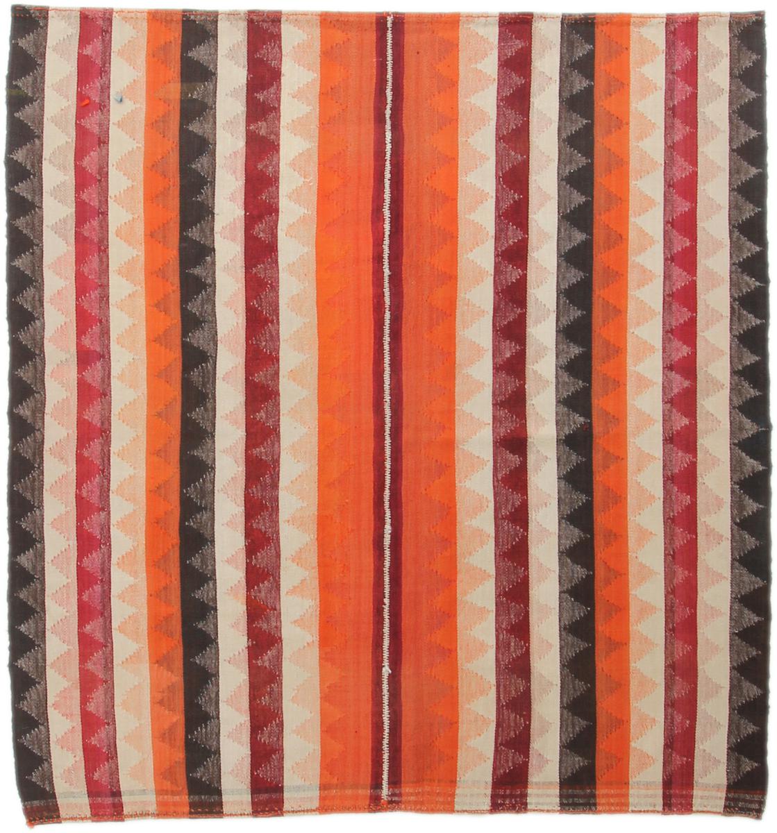 Tapete persa Kilim Fars Antigo 149x147 149x147, Tapete persa Tecido à mão