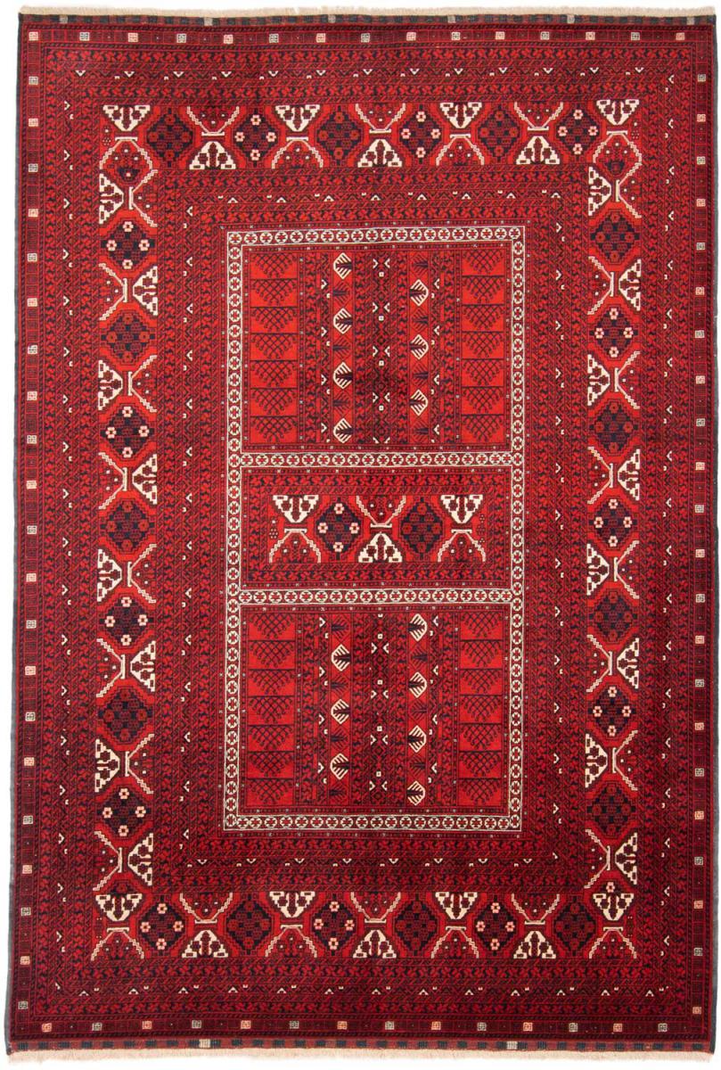 Afghansk teppe Afghan Mauri 242x161 242x161, Persisk teppe Håndknyttet