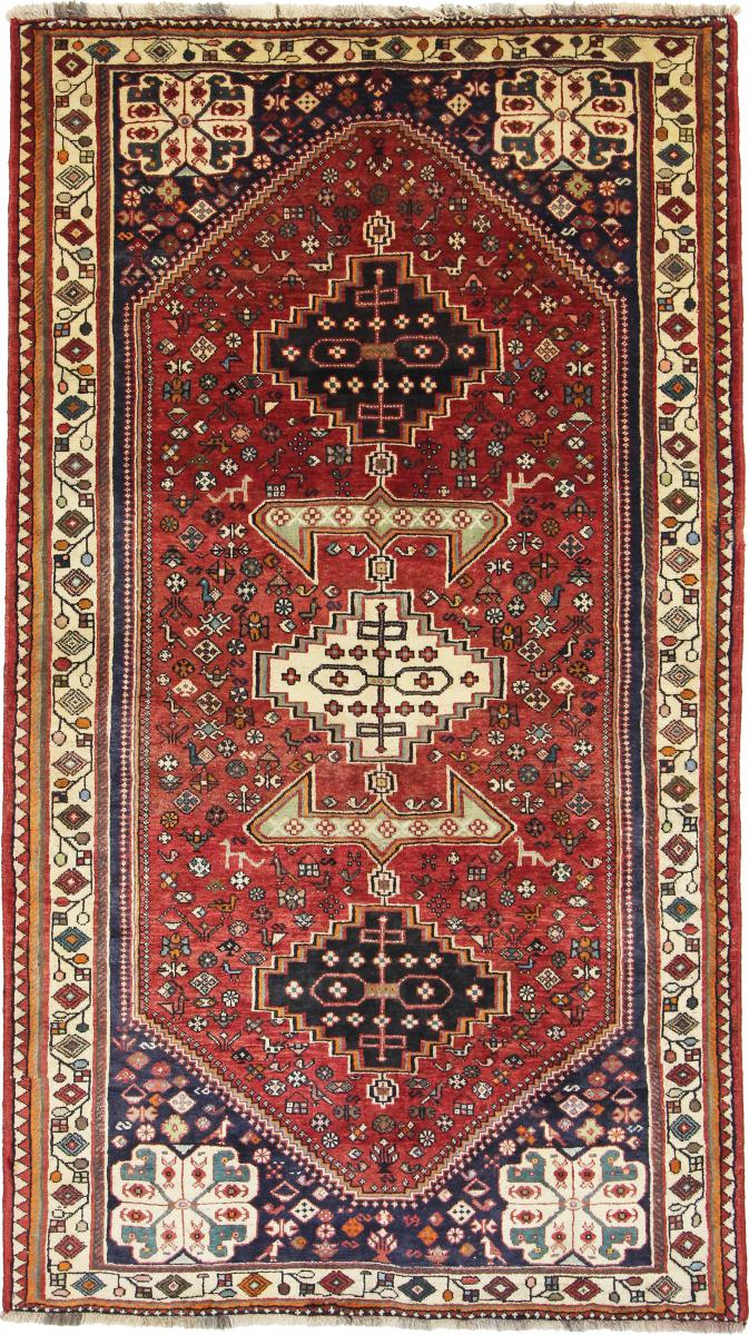 Persian Rug Ghashghai 8'10"x5'0" 8'10"x5'0", Persian Rug Knotted by hand