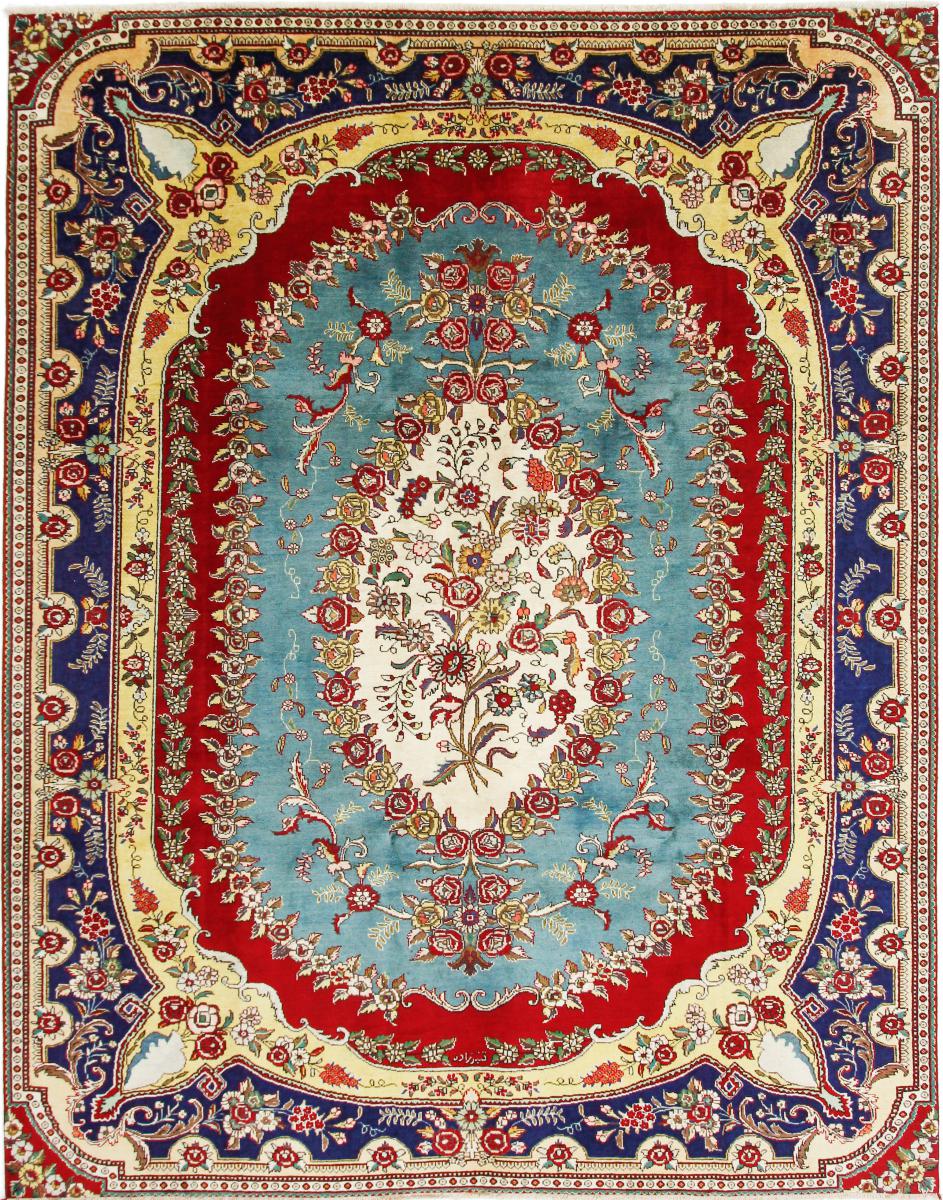 Tapete persa Tabriz 339x264 339x264, Tapete persa Atado à mão