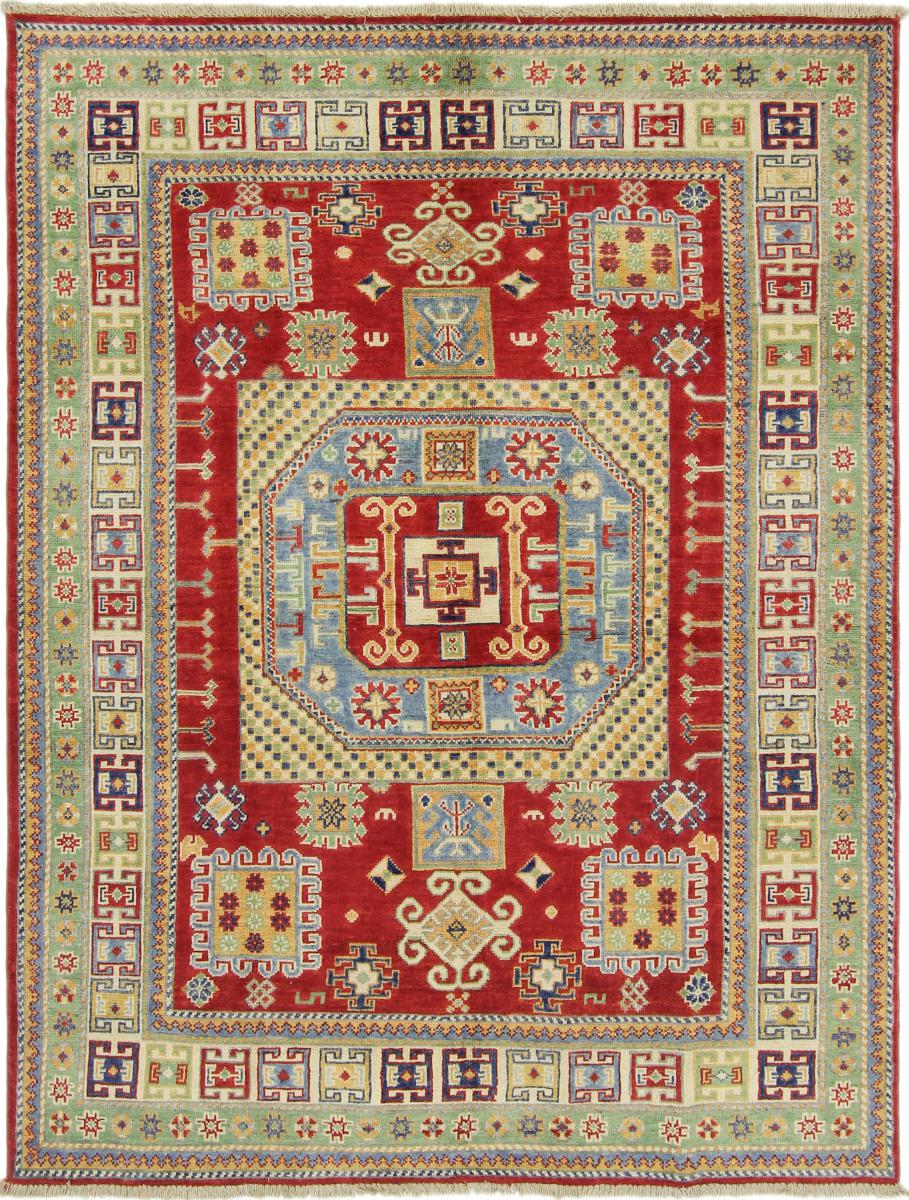 Tapis afghan Kazak 194x150 194x150, Tapis persan Noué à la main