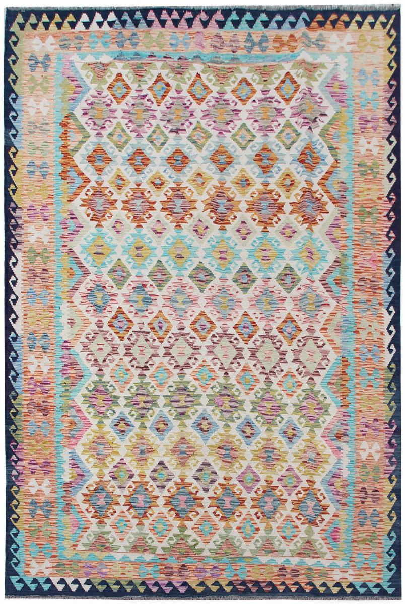 Tapete afegão Kilim Afegão 290x194 290x194, Tapete persa Tecido à mão