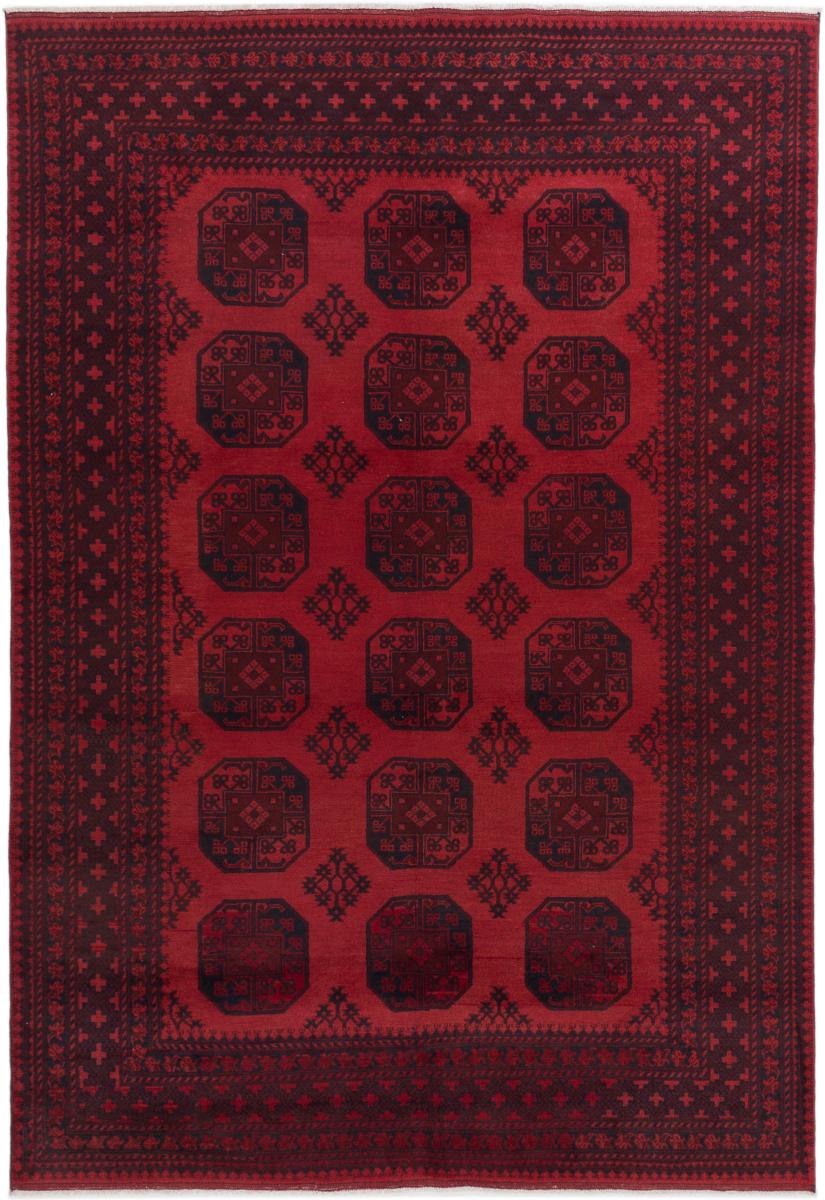 Afghanischer Teppich Afghan Akhche 302x207 302x207, Perserteppich Handgeknüpft