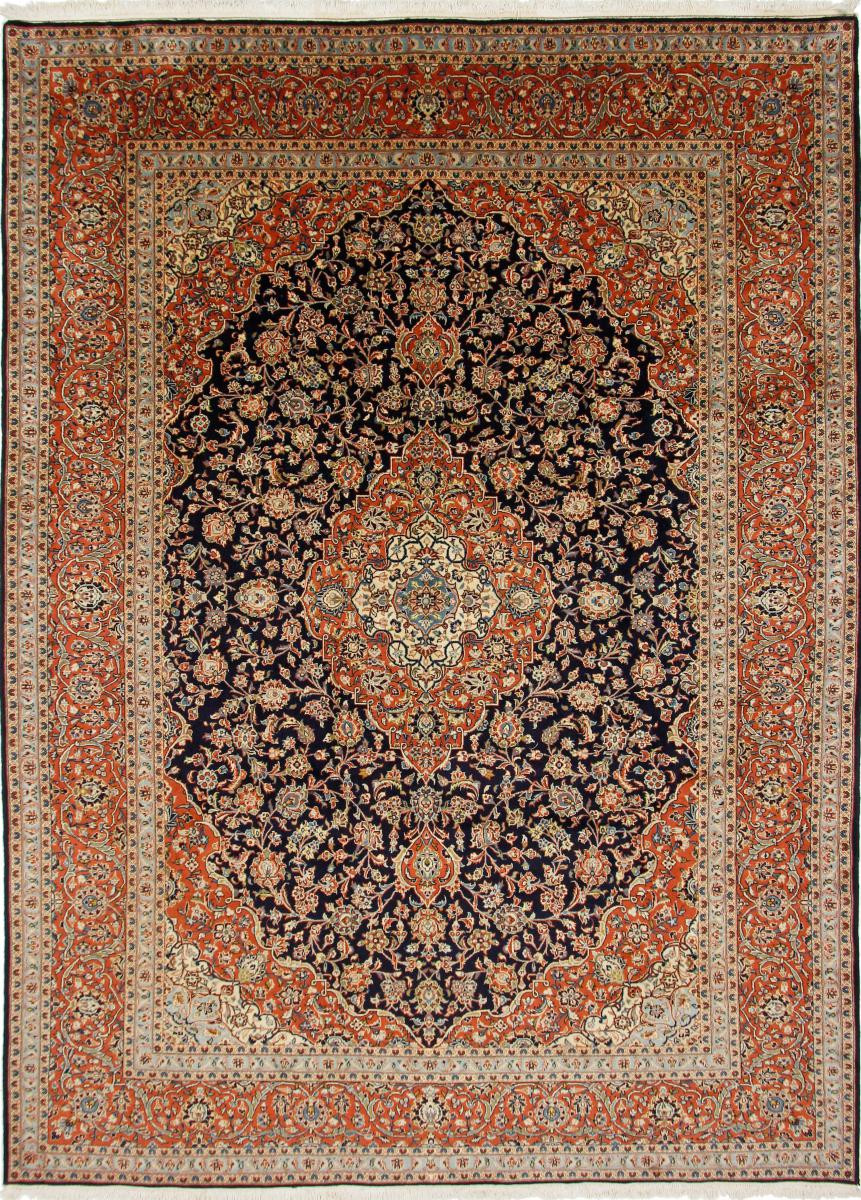 Perzsa szőnyeg Kashan Kork 13'2"x9'8" 13'2"x9'8", Perzsa szőnyeg Kézzel csomózva