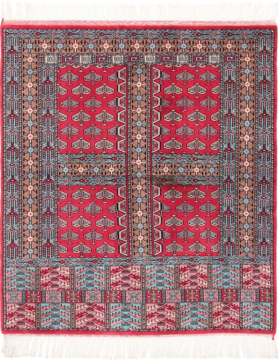 Pakistani rug Pakistan Lahore 4'1"x3'7" 4'1"x3'7", Persian Rug Knotted by hand