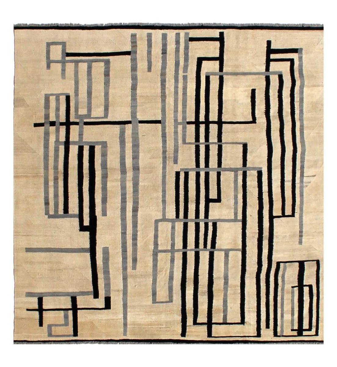 Tapis afghan Kilim Afghan Edition 199x199 199x199, Tapis persan Tissé à la main