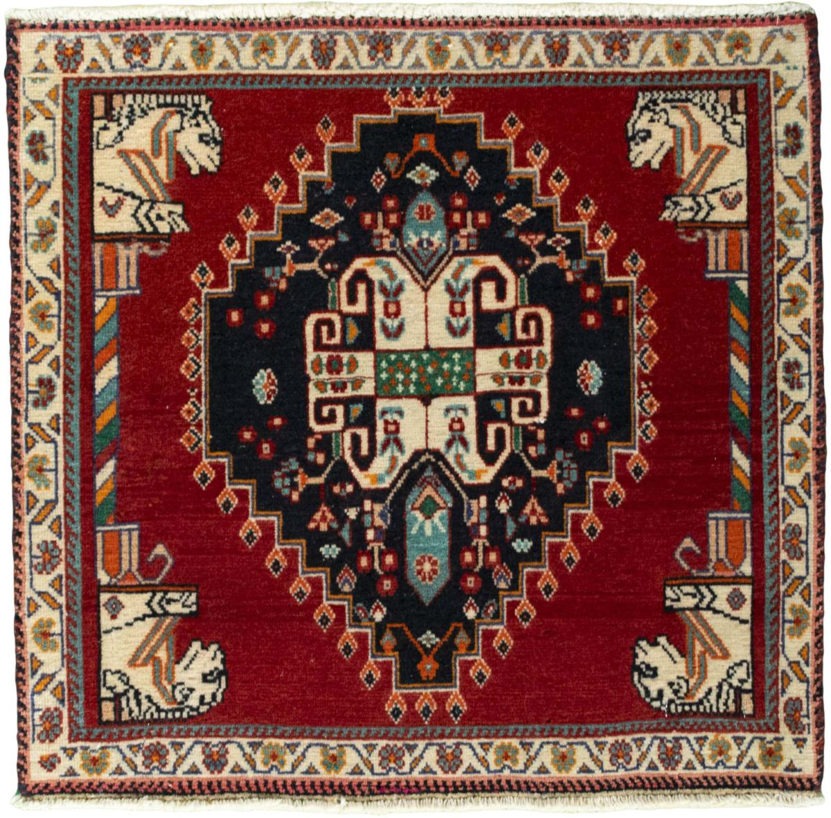 Persian Rug Shiraz 61x63 61x63, Persian Rug Knotted by hand