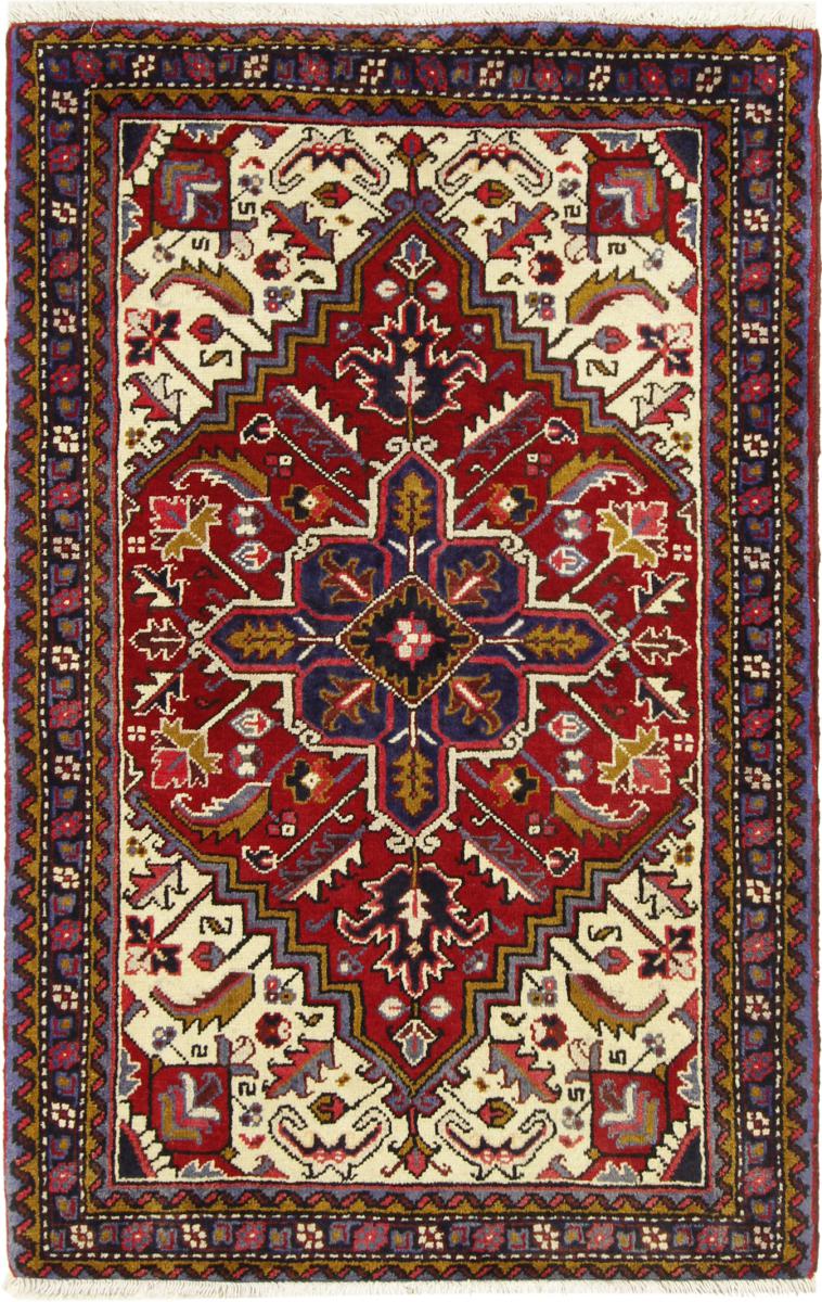 Alfombra persa Heriz 139x93 139x93, Alfombra persa Anudado a mano