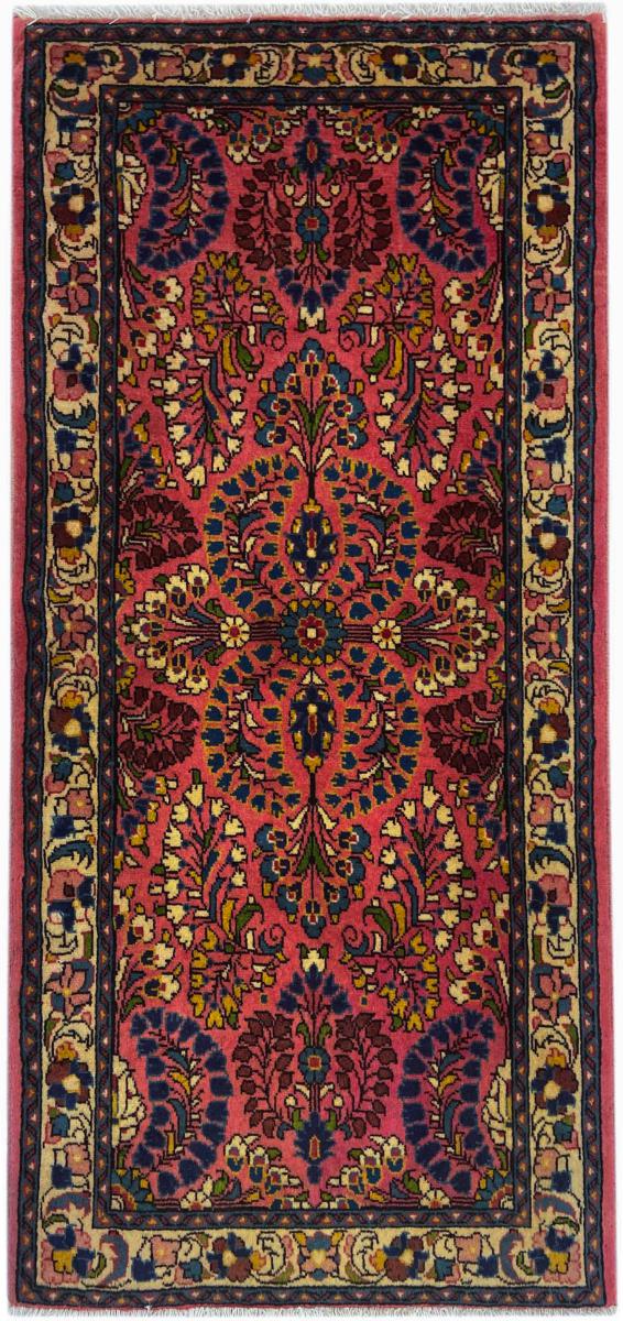 Persisk tæppe Sarough 134x64 134x64, Persisk tæppe Knyttet i hånden