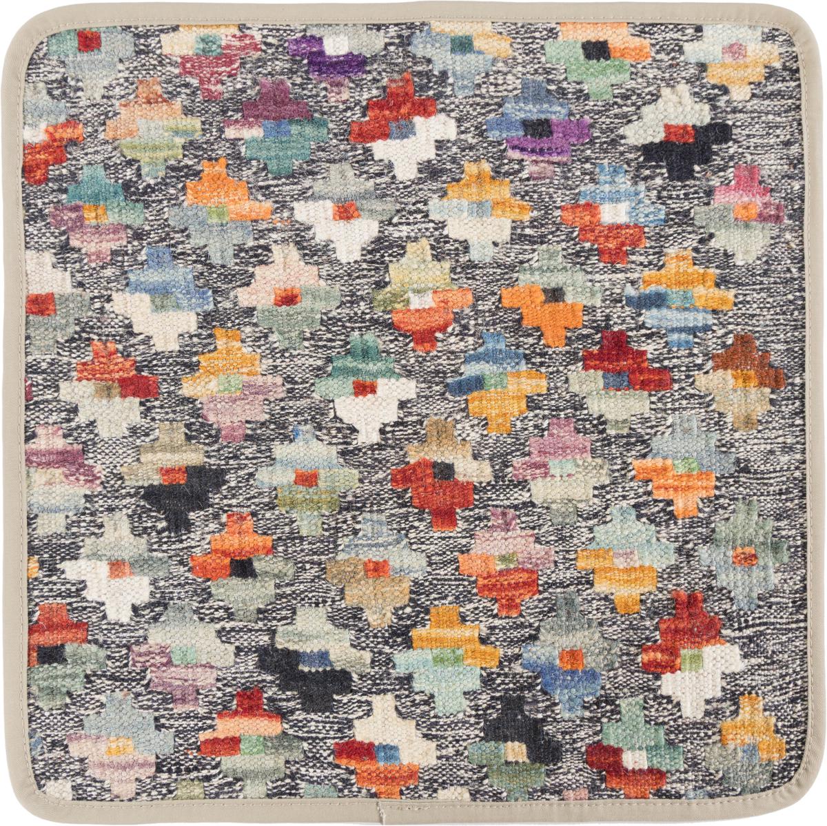 Afghanska mattan Kilim Afghan Kuddfodral 40x40 40x40, Persisk matta Knuten för hand