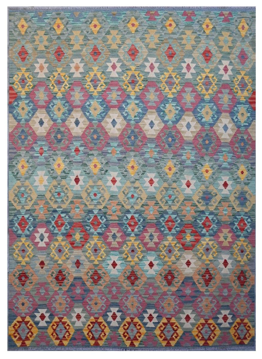 Afghan rug Kilim Afghan 7'10"x5'7" 7'10"x5'7", Persian Rug Woven by hand