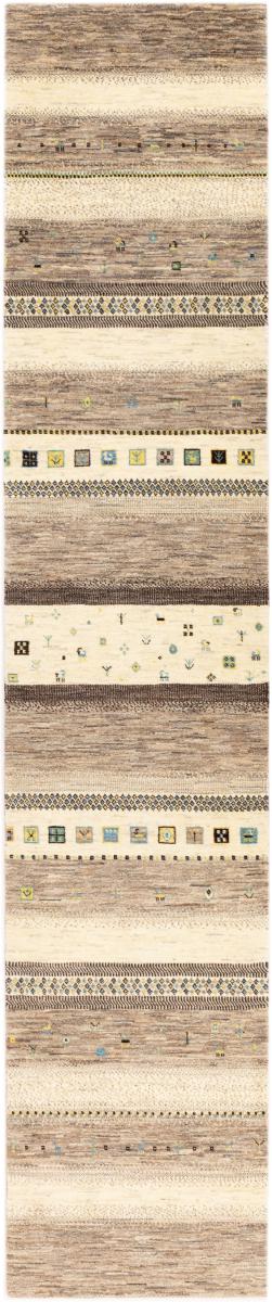 Persian Rug Persian Gabbeh Loribaft Tabiilbaft 12'10"x2'8" 12'10"x2'8", Persian Rug Knotted by hand