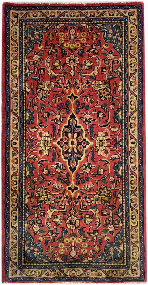 Persisk tæppe Sarough 128x69 128x69, Persisk tæppe Knyttet i hånden