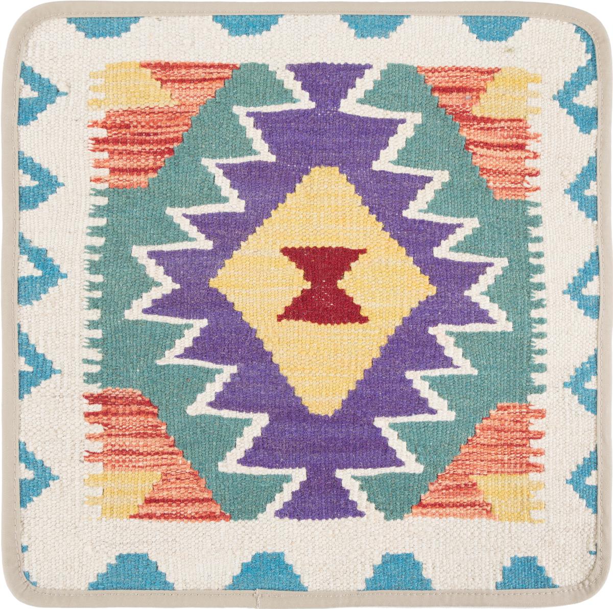 Afghanischer Teppich Kelim Afghan Kissenbezug 40x40 40x40, Perserteppich Handgeknüpft