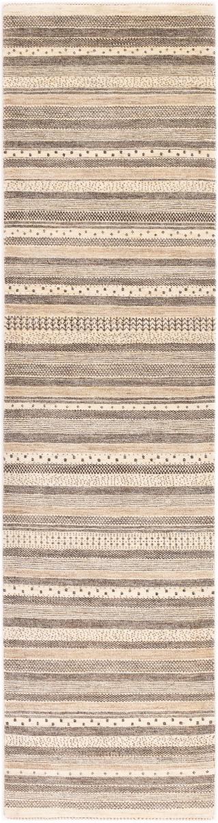 Persian Rug Persian Gabbeh Loribaft Tabiilbaft 10'11"x2'9" 10'11"x2'9", Persian Rug Knotted by hand