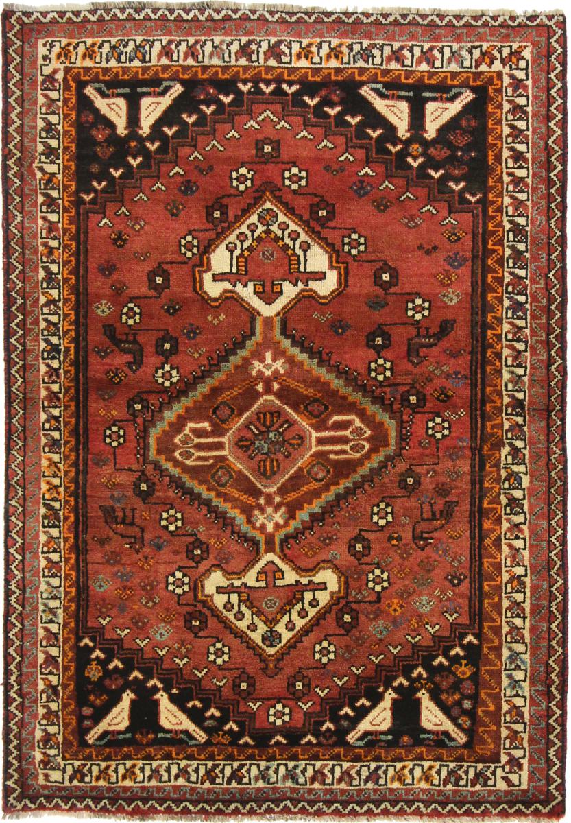 Tapete persa Ghashghai 168x118 168x118, Tapete persa Atado à mão