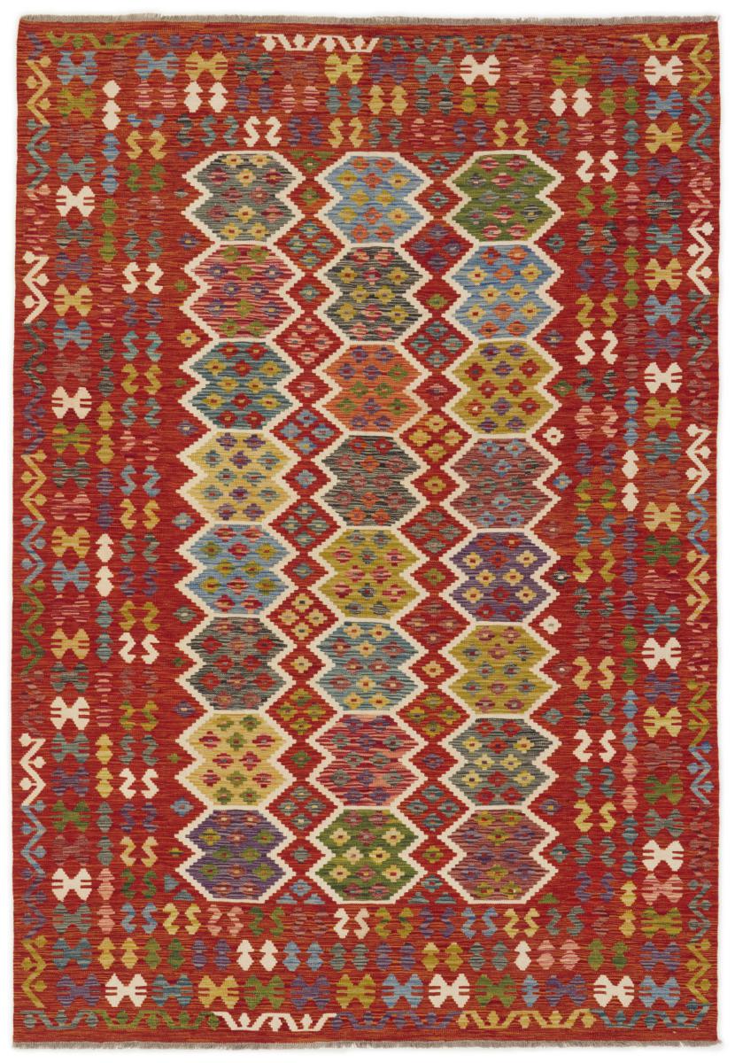 Afghanska mattan Kilim Afghan 297x203 297x203, Persisk matta handvävd 