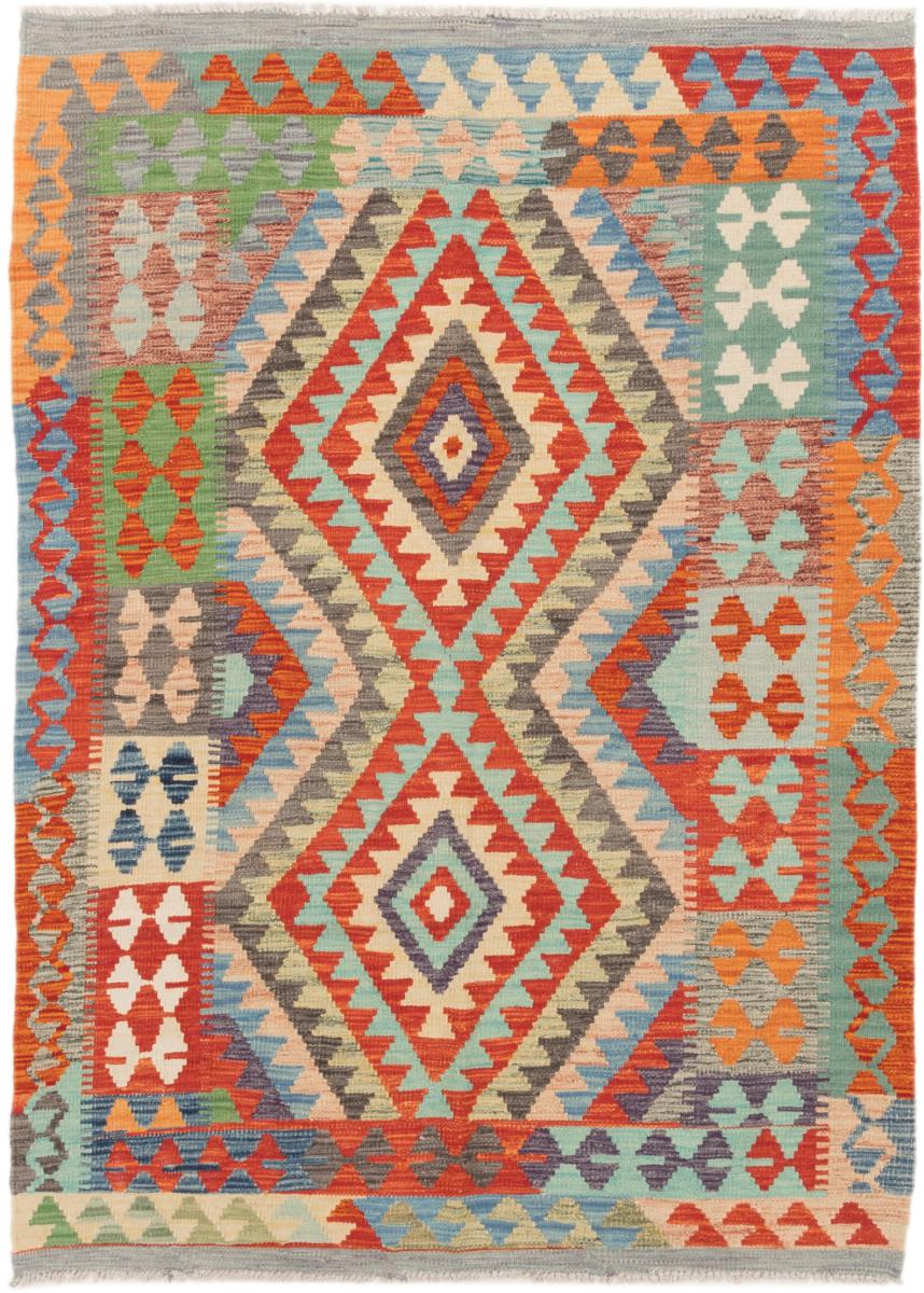 Tapete afegão Kilim Afegão 191x137 191x137, Tapete persa Tecido à mão