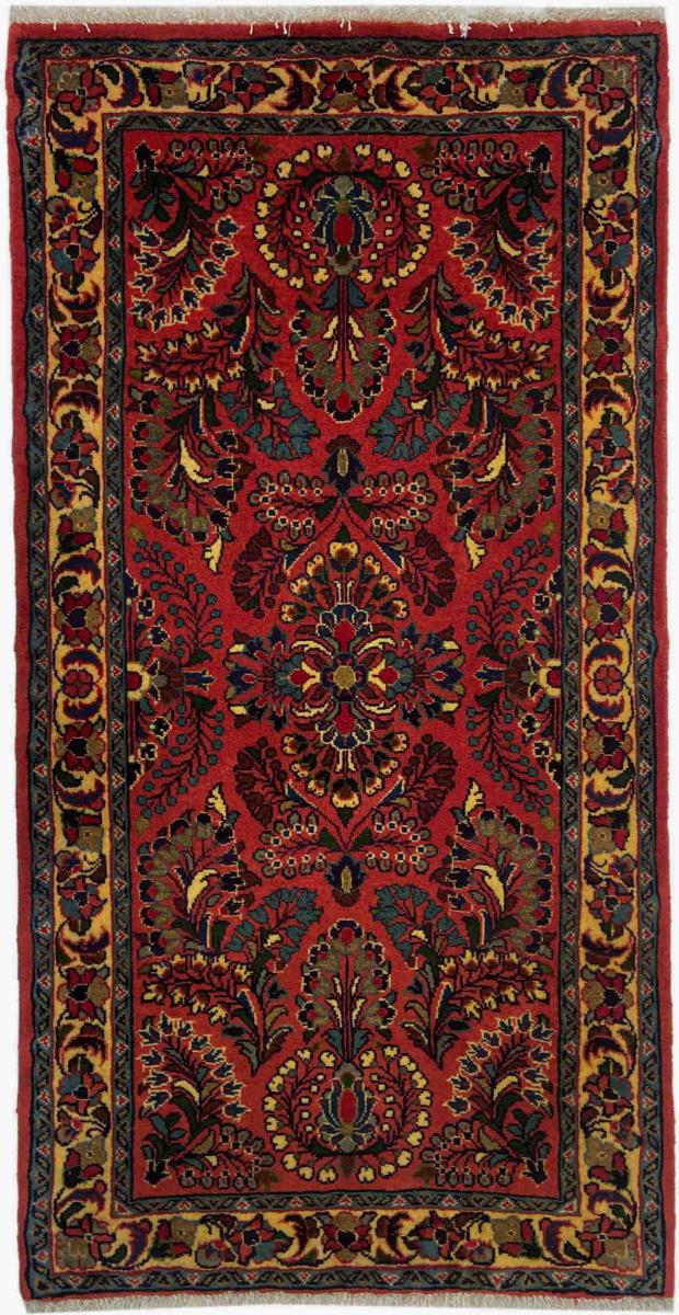 Persisk tæppe Sarough 126x65 126x65, Persisk tæppe Knyttet i hånden