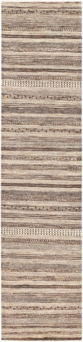 Persian Rug Persian Gabbeh Loribaft Tabiilbaft 11'0"x2'8" 11'0"x2'8", Persian Rug Knotted by hand