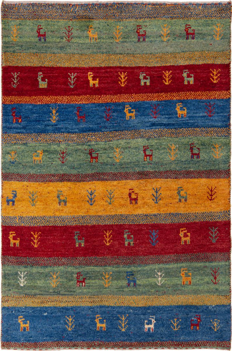 Persian Rug Persian Gabbeh Nomad 145x98 145x98, Persian Rug Knotted by hand
