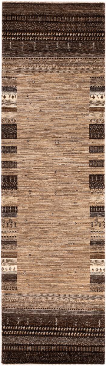 Persian Rug Persian Gabbeh Loribaft Tabiilbaft 9'6"x2'8" 9'6"x2'8", Persian Rug Knotted by hand
