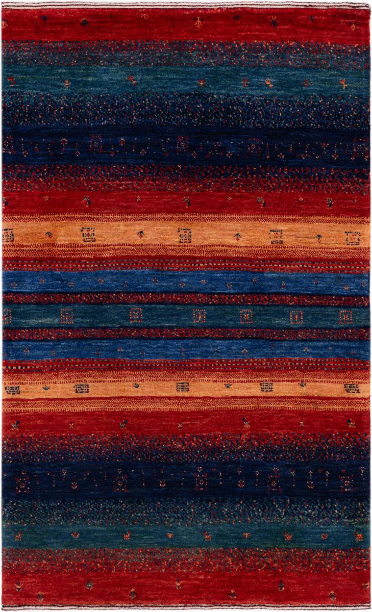 Persian rug Persian Gabbeh Loribaft Essence 4'2"x2'6" 4'2"x2'6", Persian rug Hand-knotted