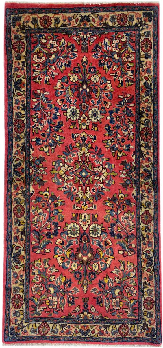 Perserteppich Sarough 138x63 138x63, Perserteppich Handgeknüpft