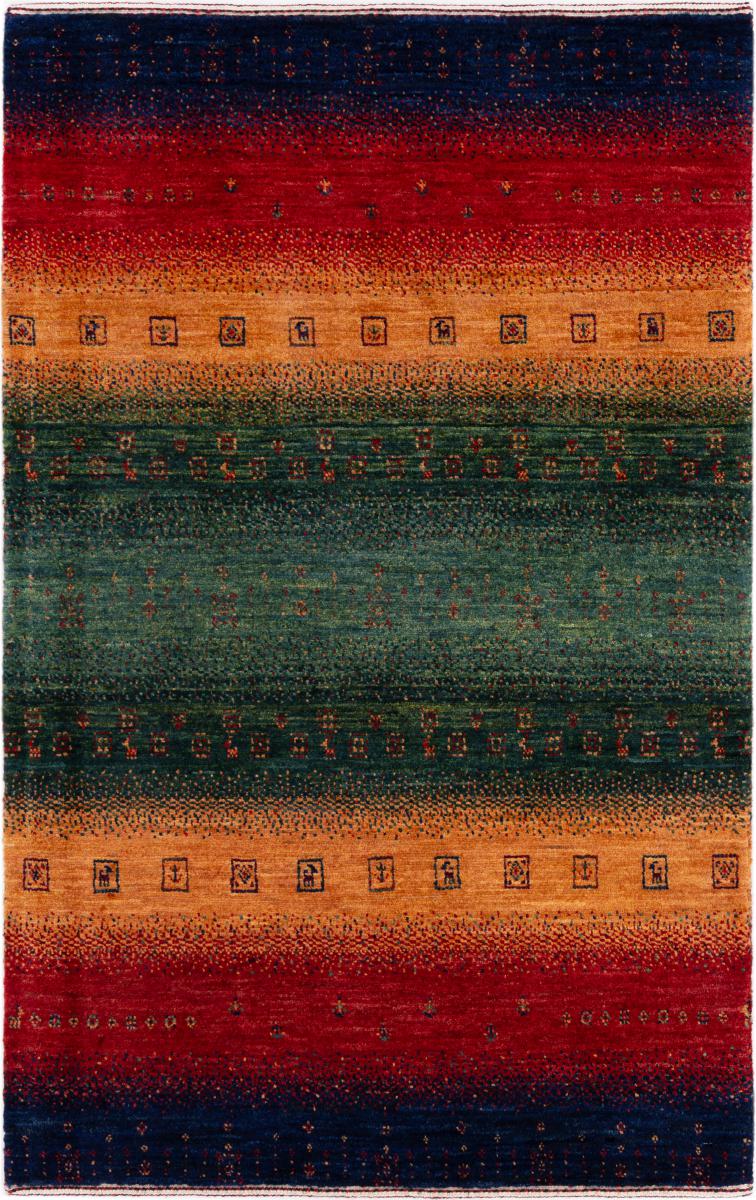 Persian rug Persian Gabbeh Loribaft Essence 4'1"x2'8" 4'1"x2'8", Persian rug Hand-knotted
