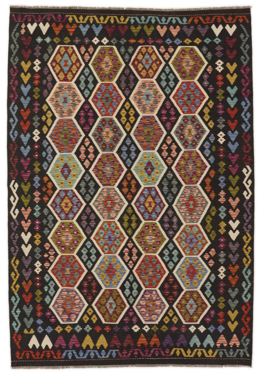 Alfombra afgana Kilim Afghan 296x207 296x207, Alfombra persa Tejido a mano