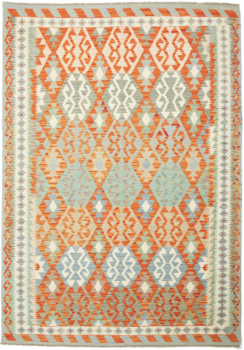 Afghaans tapijt Kilim  Afghan 239x165 239x165, Perzisch tapijt Handgeweven