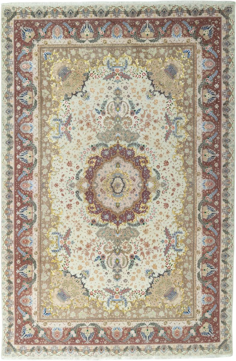 Perzsa szőnyeg Tabriz 60Raj Selyemfonal 309x207 309x207, Perzsa szőnyeg Kézzel csomózva