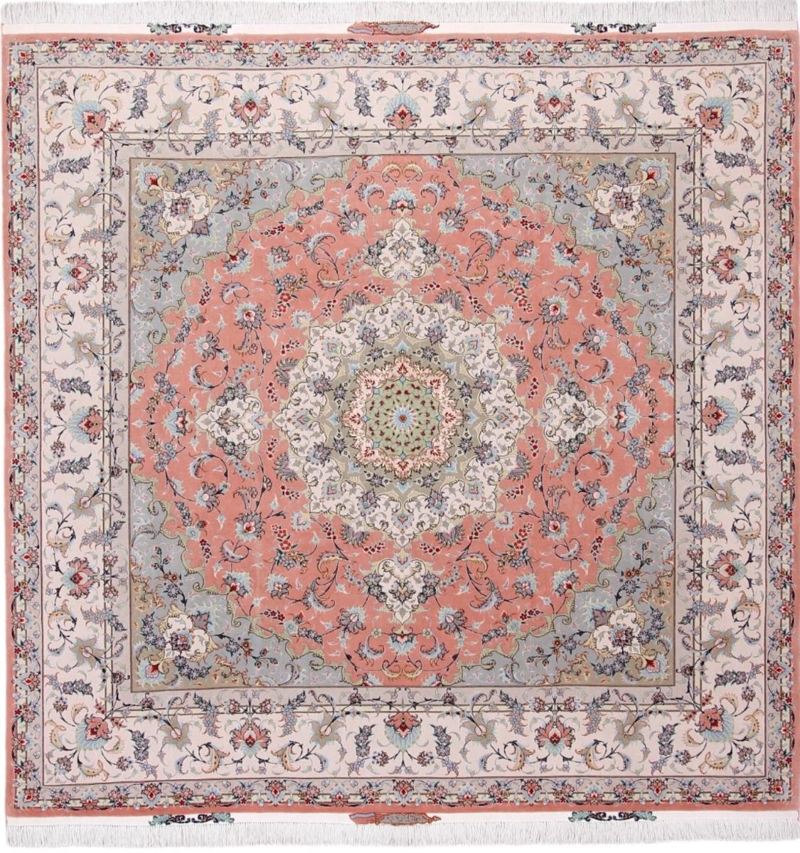 Tapete persa Tabriz 50Raj 247x255 247x255, Tapete persa Atado à mão