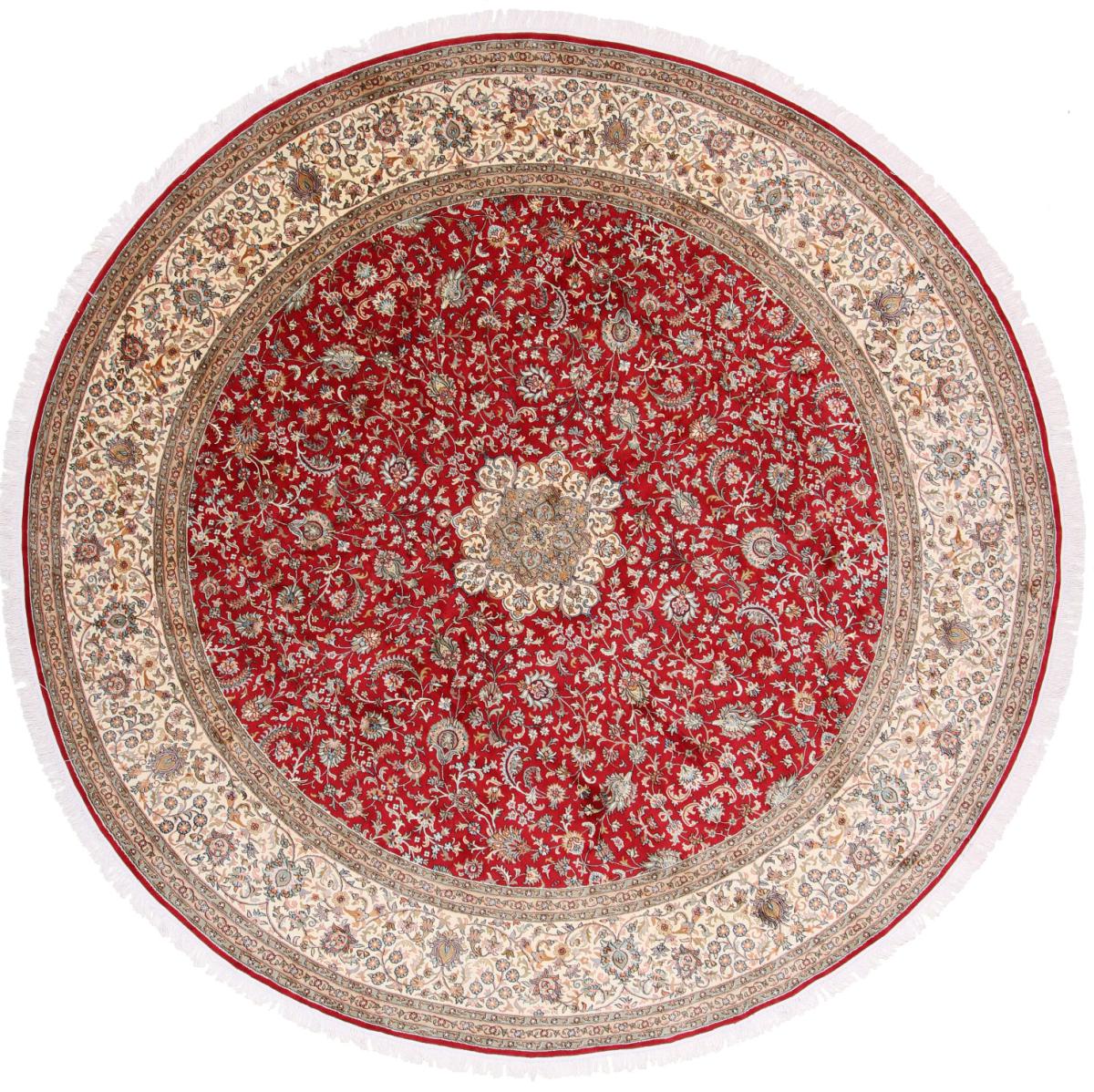 Tapis indien Cachemire Soie 311x309 311x309, Tapis persan Noué à la main