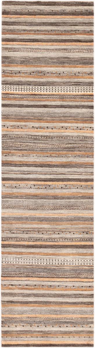 Tapis persan Persan Gabbeh Loribaft Tabiilbaft 337x91 337x91, Tapis persan Noué à la main