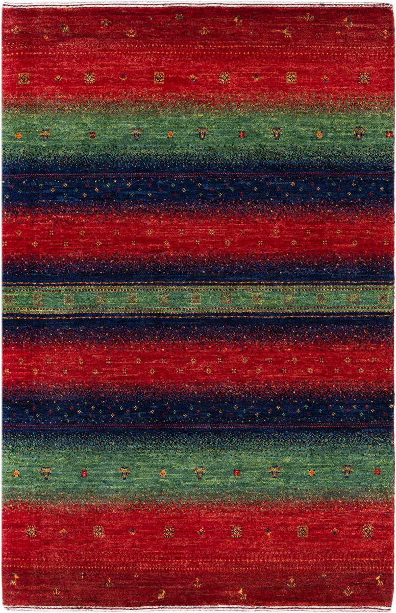 Persian rug Persian Gabbeh Loribaft Essence 4'2"x2'10" 4'2"x2'10", Persian rug Hand-knotted