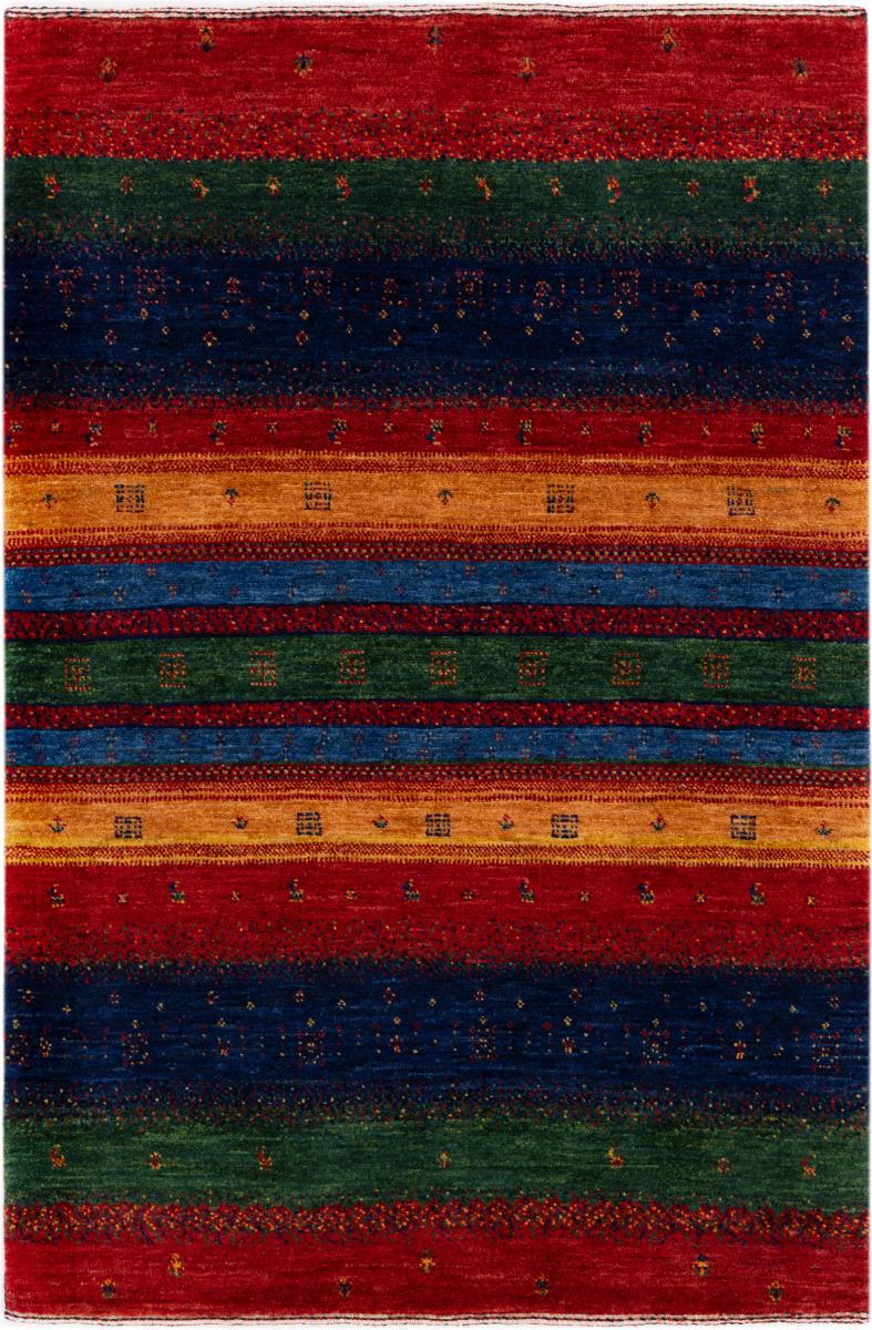 Tapis persan Persan Gabbeh Loribaft Essence 127x84 127x84, Tapis persan Noué à la main