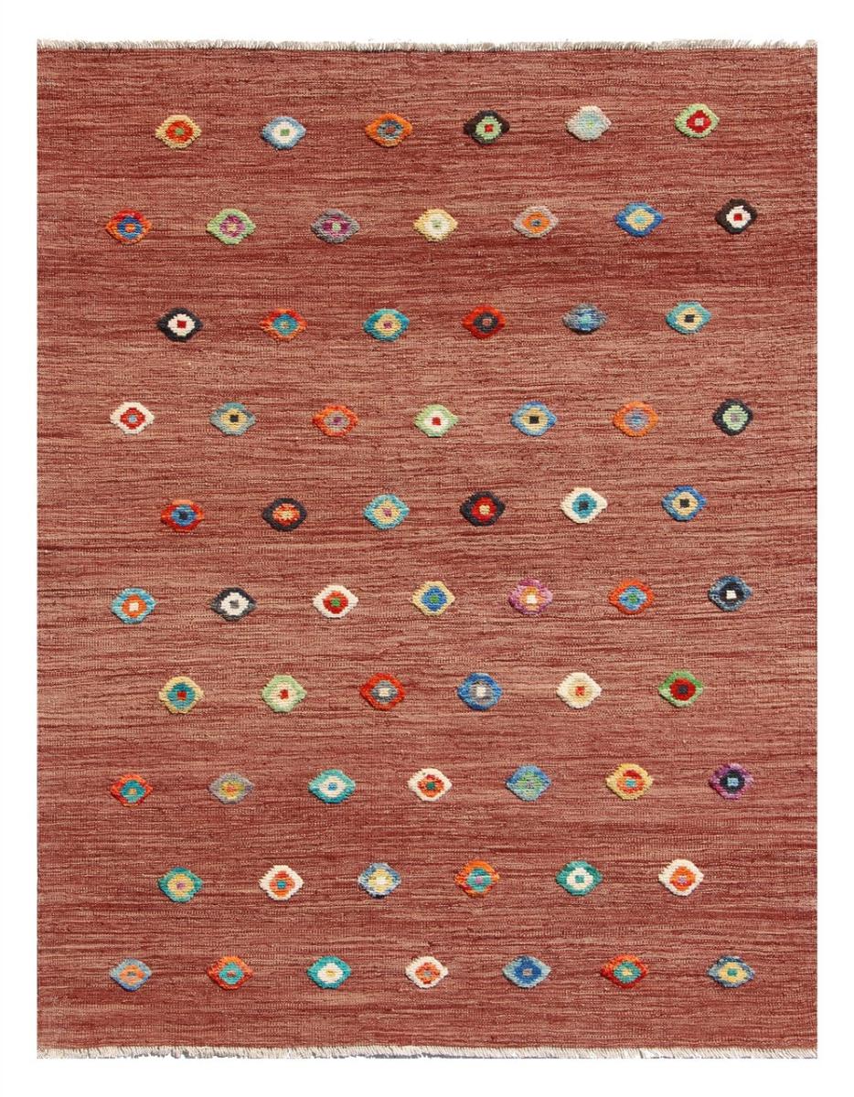 Alfombra afgana Kilim Afghan Nimbaft Edition 195x153 195x153, Alfombra persa Tejido a mano