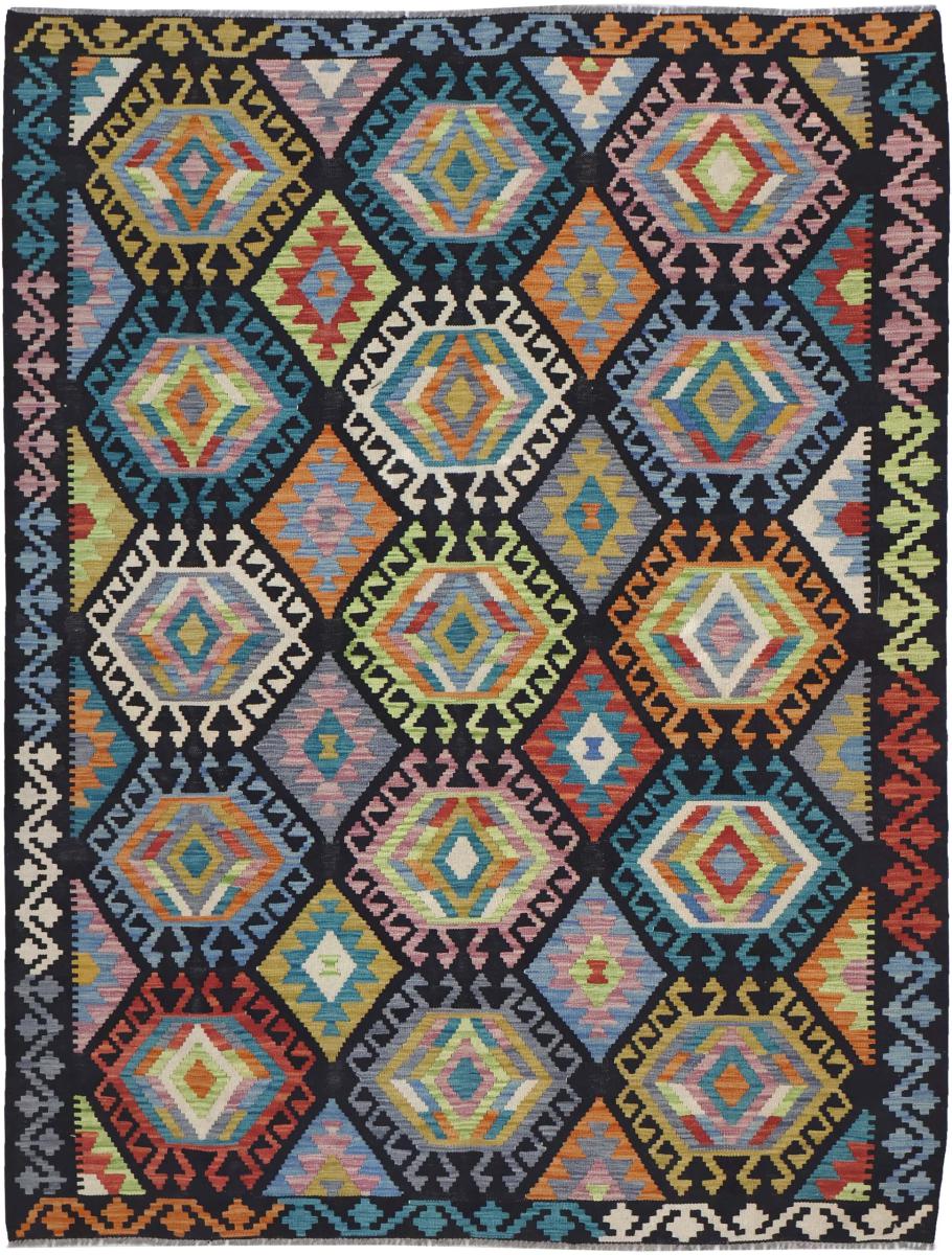Tapete afegão Kilim Afegão 232x181 232x181, Tapete persa Tecido à mão