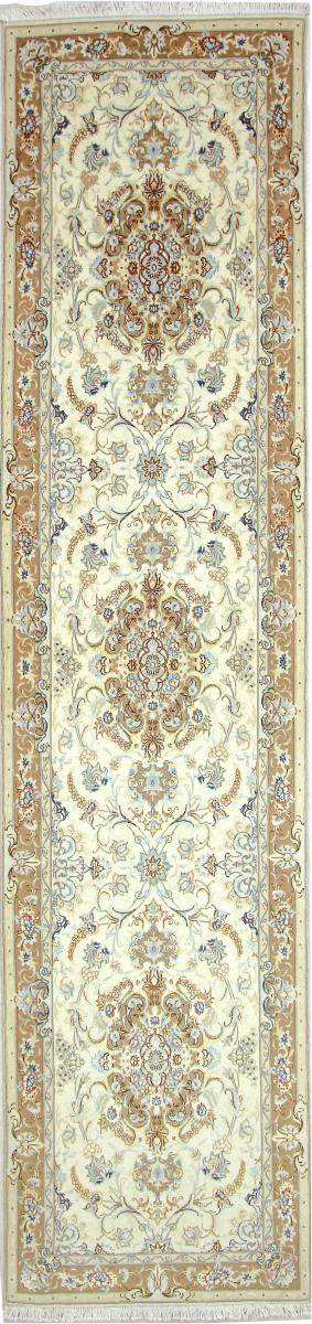 Tapete persa Tabriz 50Raj 373x86 373x86, Tapete persa Atado à mão