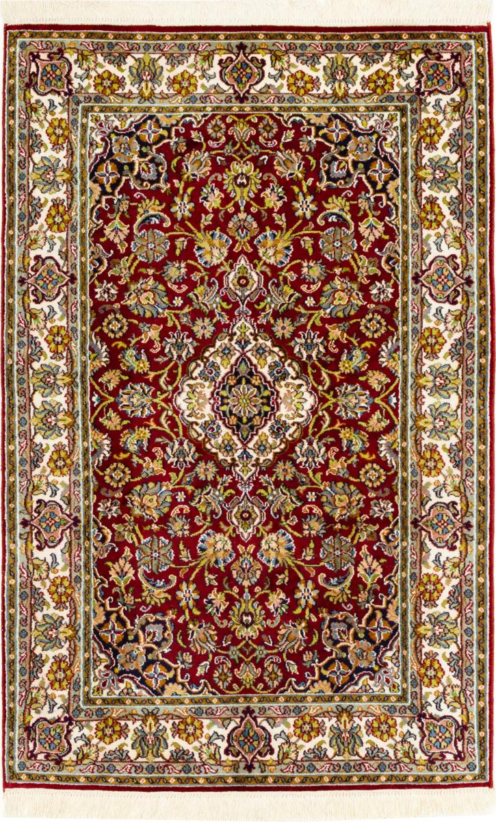 Tapis indien Cachemire Soie 125x80 125x80, Tapis persan Noué à la main