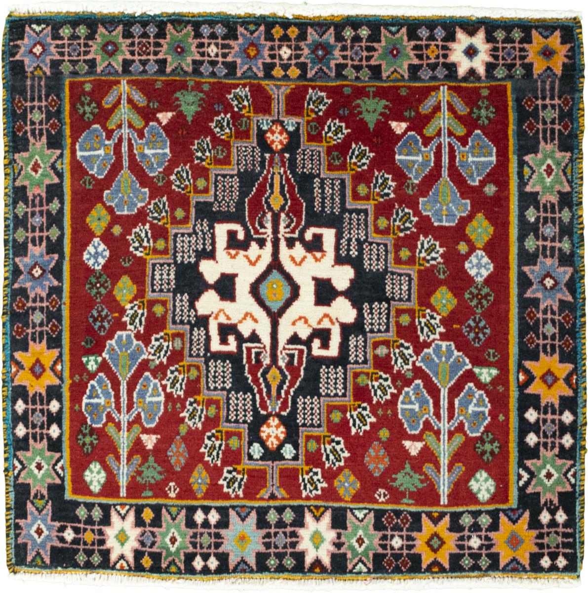Perzisch tapijt Shiraz 60x65 60x65, Perzisch tapijt Handgeknoopte