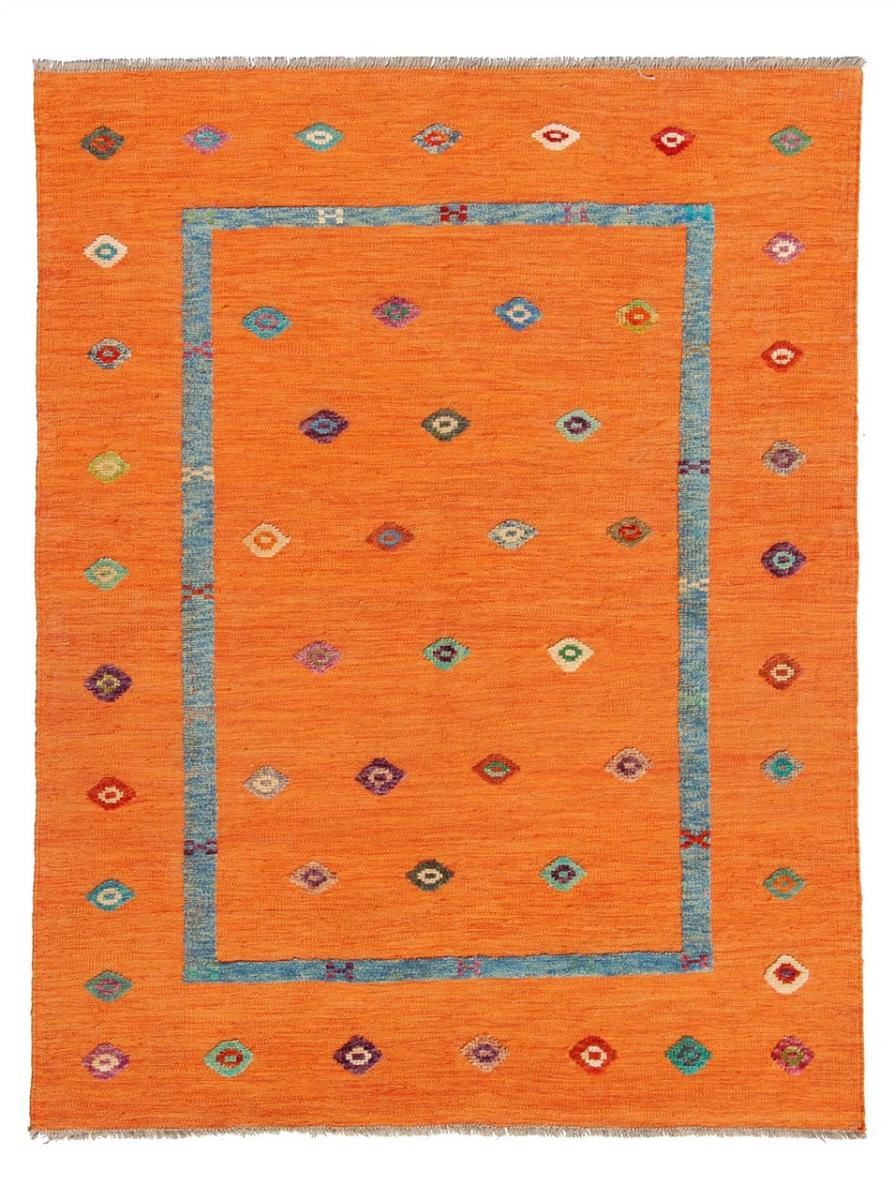 Alfombra afgana Kilim Afghan Nimbaft Edition 197x144 197x144, Alfombra persa Tejido a mano