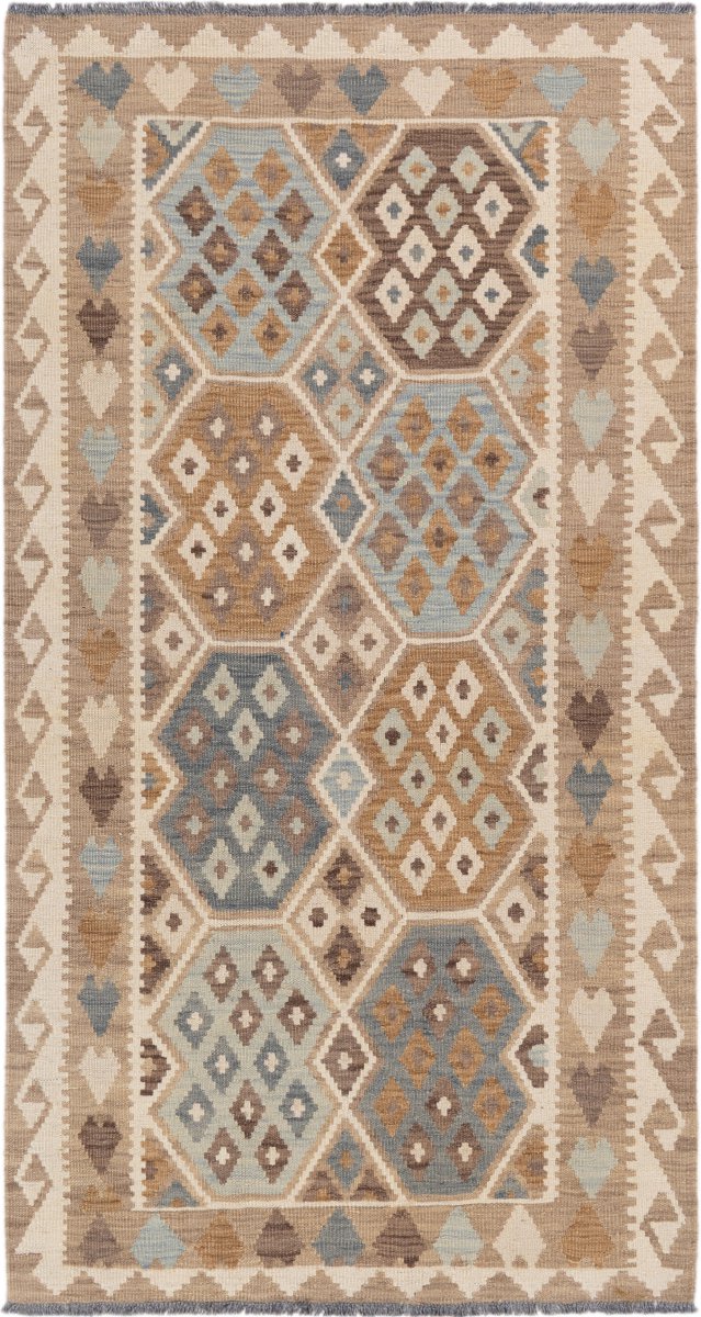 Tapis afghan Kilim Afghan 192x104 192x104, Tapis persan Tissé à la main