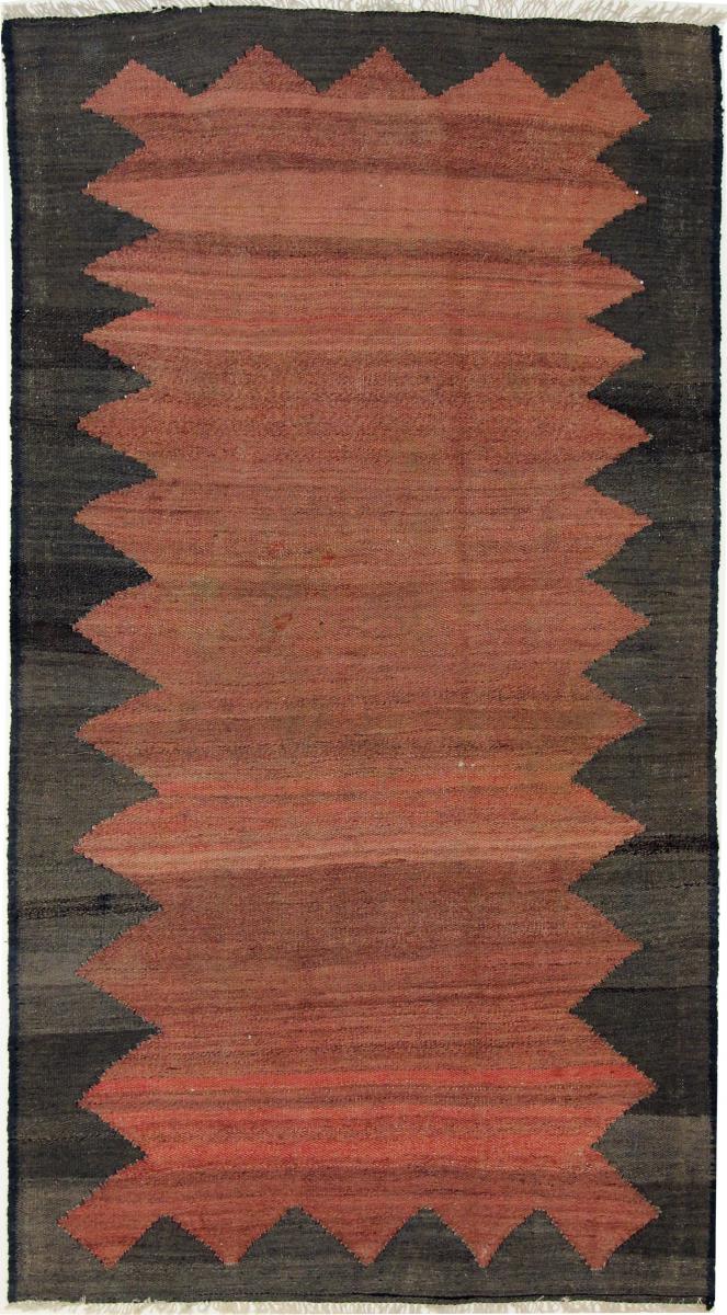 Persisk tæppe Kelim Fars 255x134 255x134, Persisk tæppe Håndvævet