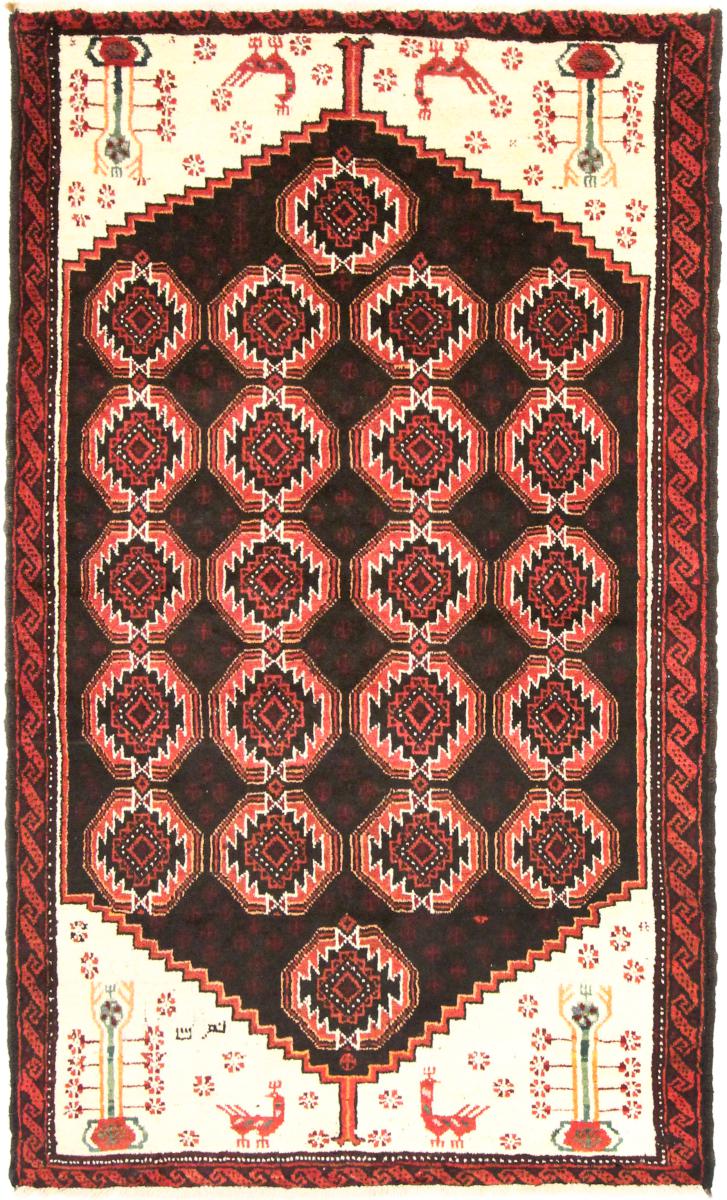 Tapete persa Balúchi 196x120 196x120, Tapete persa Atado à mão