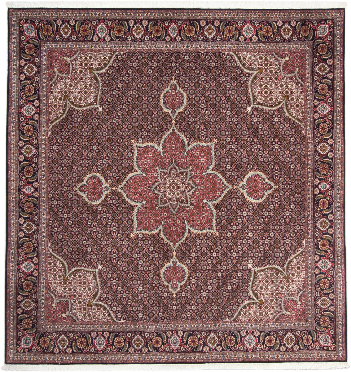 Tapete persa Tabriz 50Raj 212x205 212x205, Tapete persa Atado à mão