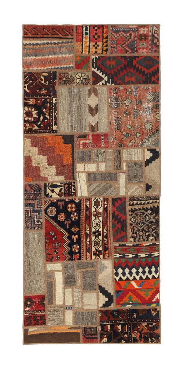 Tapis persan Kilim Patchwork 201x81 201x81, Tapis persan Tissé à la main