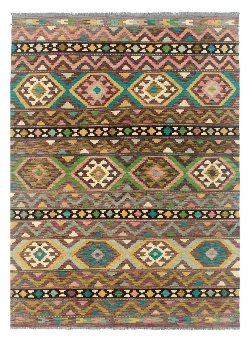 Afghan rug Kilim Afghan 8'4"x5'5" 8'4"x5'5", Persian Rug Woven by hand